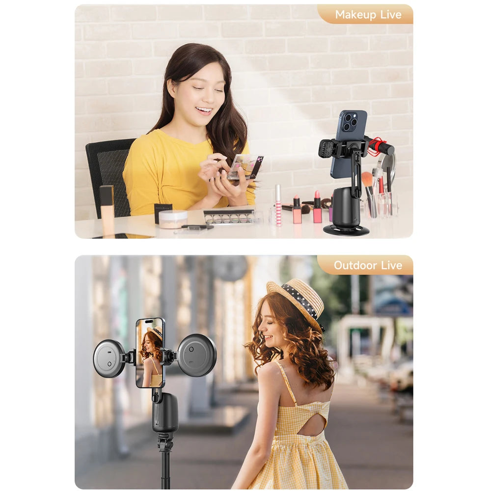 Revolutionary AI Smart Gimbal: 360° Auto Face Tracking Phone Stabilizer for Effortless Video Creation